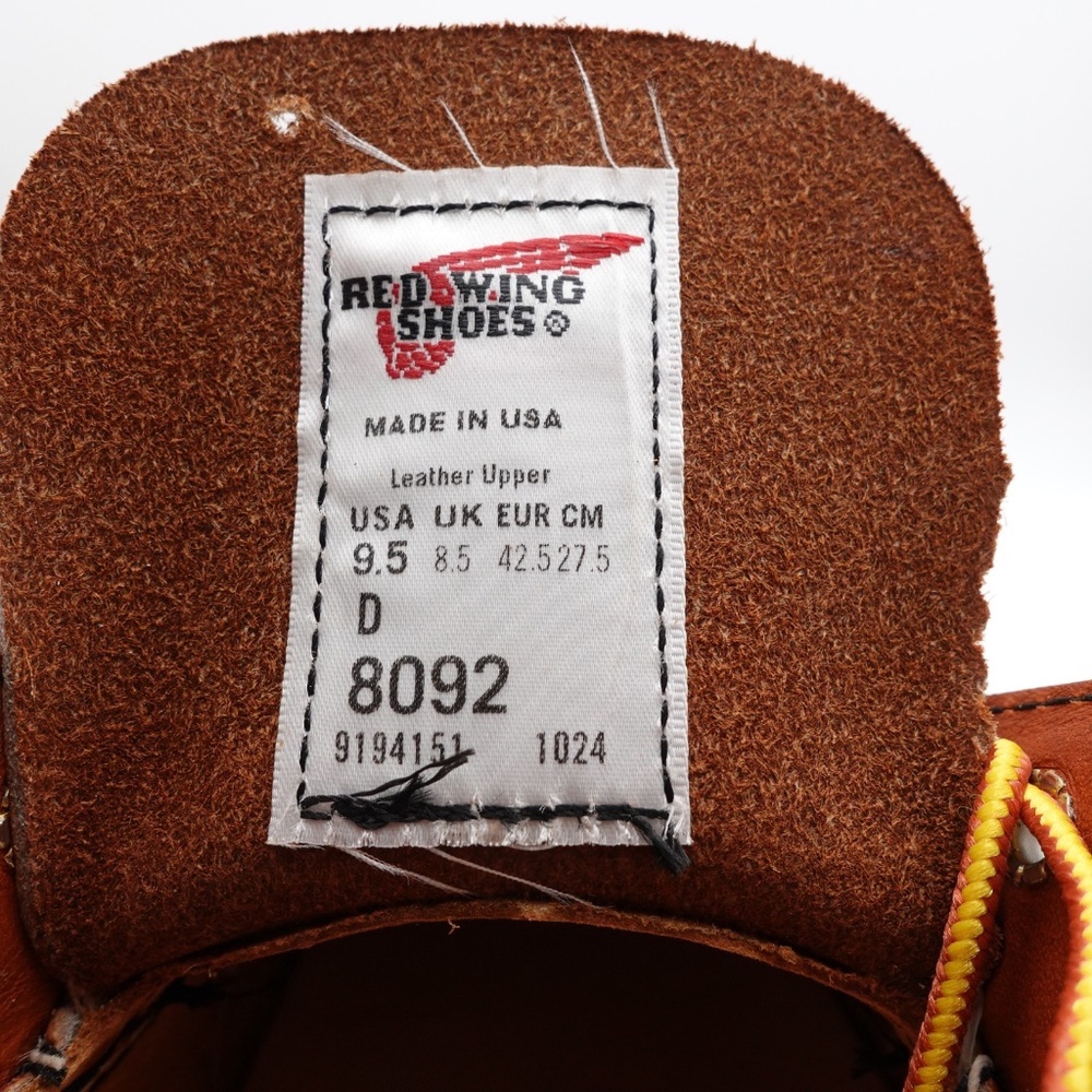 NEW Red Wing Shop Moc Oxford Leather Shoes Men's 8092 Oro Made in USA - Picture 11 of 16